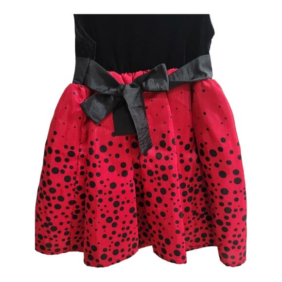 Red and Black Girls Formal Dress - Picture 5 of 6